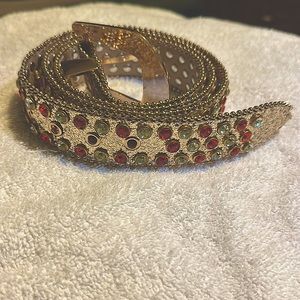 Red Rhinestone Belt